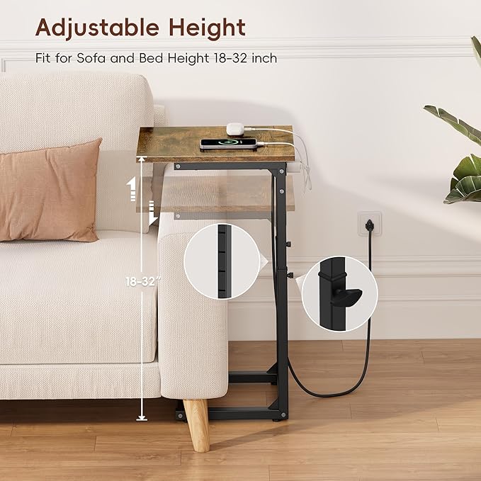 Vagusicc C Shaped End Table - Image 4