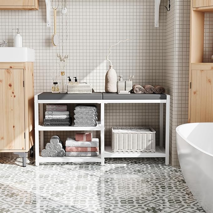 ZHOOGE Shoe Bench & Rack Storage Bench - Image 9