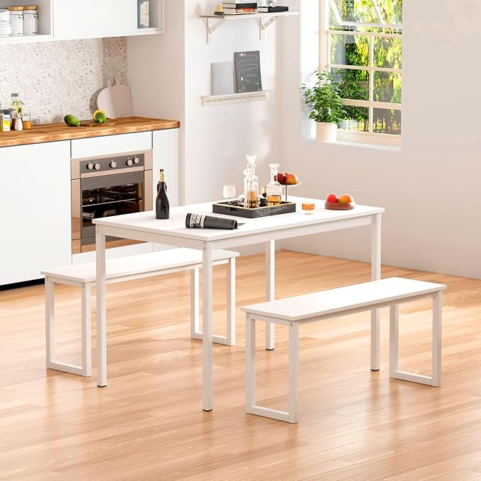 soges 3 PCS Dining Table Set for 4 by soges