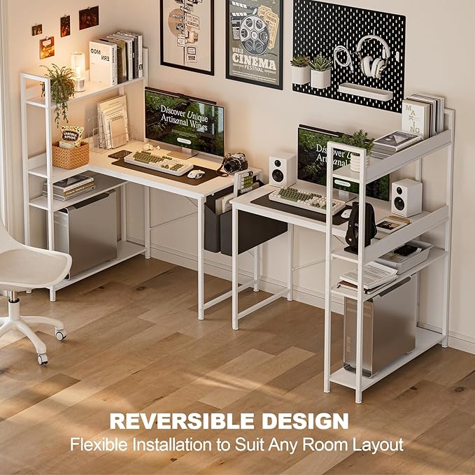 47 Inch L Shaped Computer Desk - Image 4