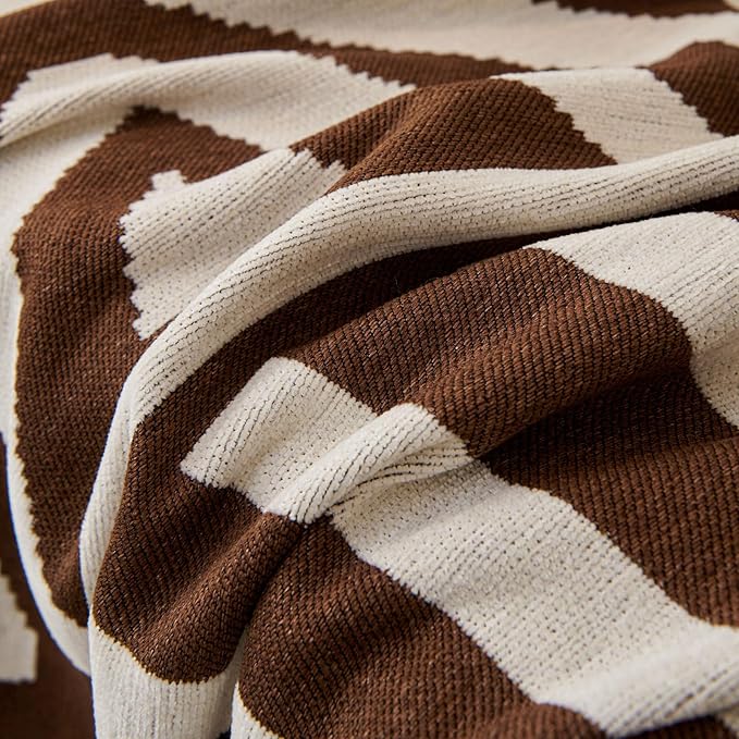 STACYPIK Reversible Boho Chocolate Sofa Cover Durable Couch Cover - Image 6