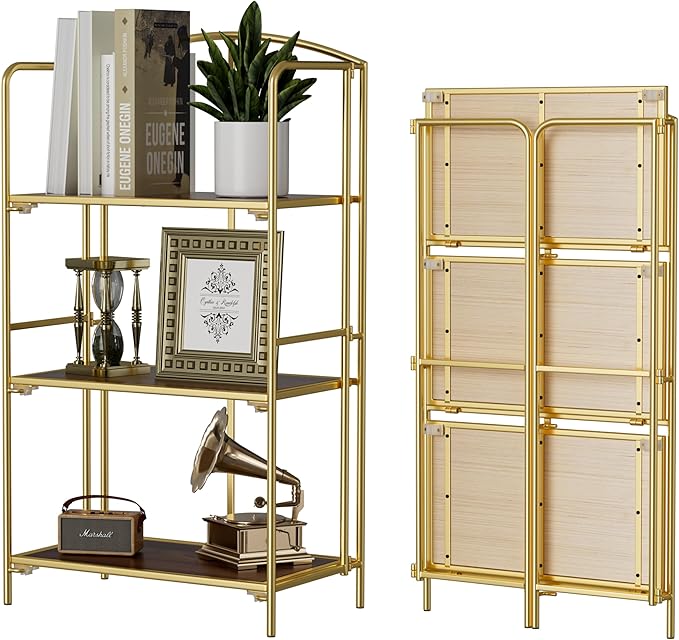 Crofy No Assembly Folding Bookshelf by CrofyLLC