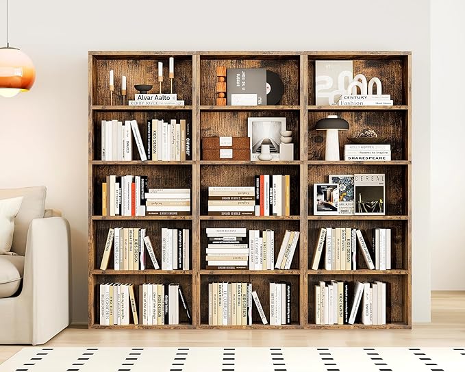 Casaottima 5-Tier Open Bookshelf and Bookcase, Floor Standing Display Storage - Image 6