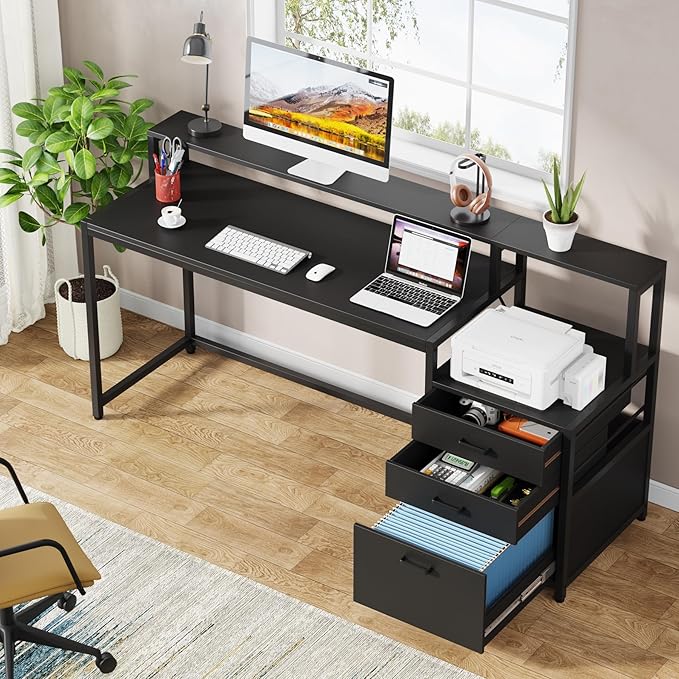 Tribesigns 63 Inch Computer Desk - Image 4