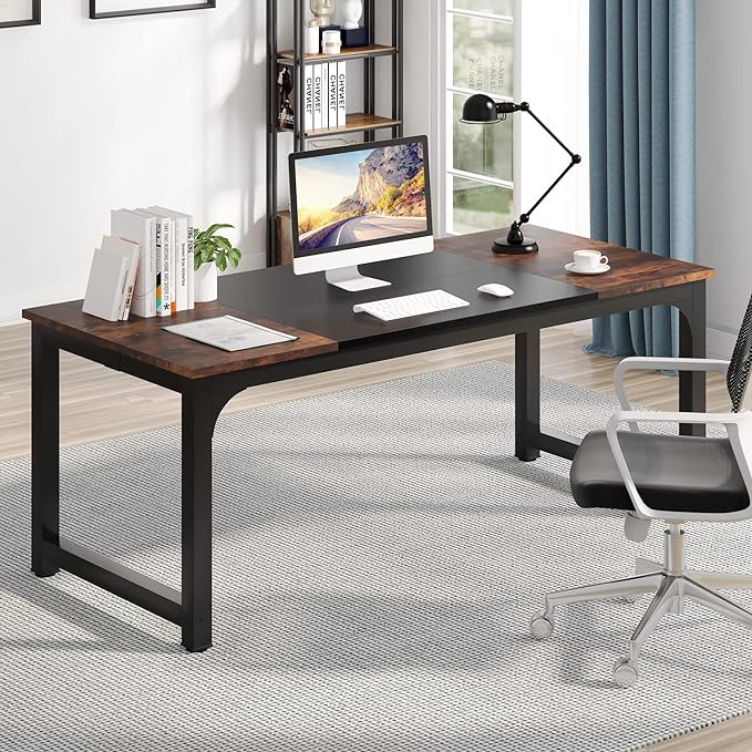 Tribesigns Modern Computer Desk, 70.8 x 31.5 inch Large Office Desk Computer - Image 4