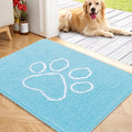OLANLY Door Mat for Muddy Dog Paws 40x32, Ultra Absorbent Chenille Mud Doormat by OLANLY