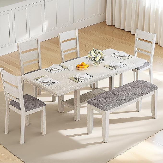 Dining Chairs Set of 4, Solid Wood Farmhouse Chairs - Image 6