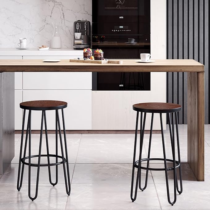 Set of 2 Bar Stools by LavishHomeCollection