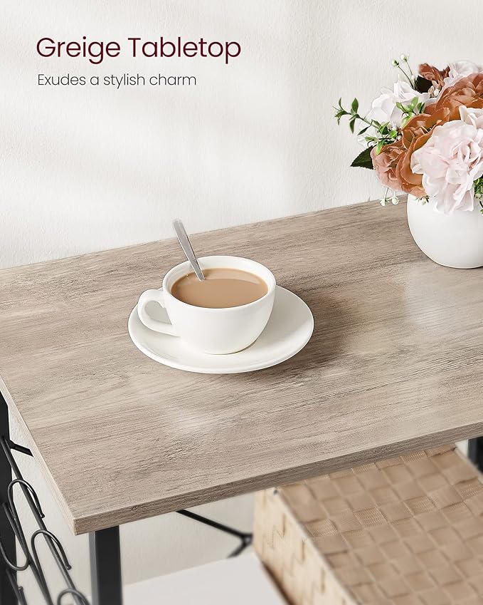 VASAGLE Kitchen Shelf on Wheels, Serving Cart - Image 6