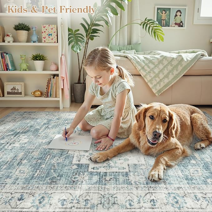 LIVEBOX Washable Area Rug 5x7 Rugs - Image 4