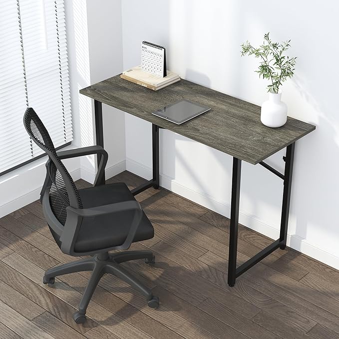 47 inch Folding Desk, Writing Gaming Computer Camping Table, No Assembly - Image 2