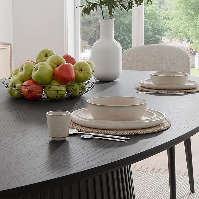 Casaphoria 67" Oval Dining Table, Modern Wood Kitchen Table - Image 6