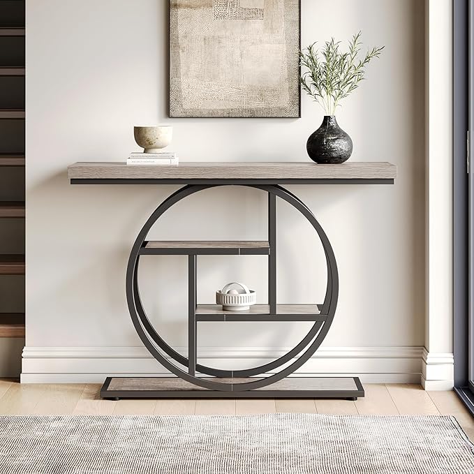 Little Tree Console Table, 4-Tier Entryway Table Behind Couch Table, 41.3-Inch - Image 6