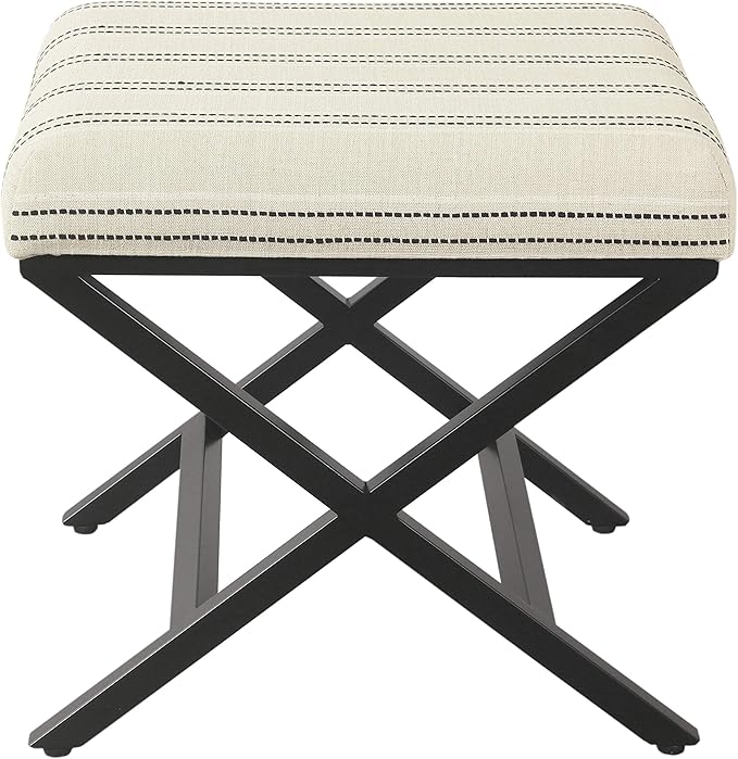 Homepop Home Decor | Modern Square Ottoman - Image 4
