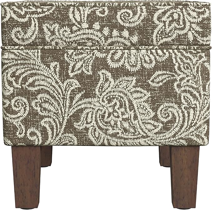 Home Decor | Dinah Collection Modern Storage Ottoman | Ottoman - Image 5