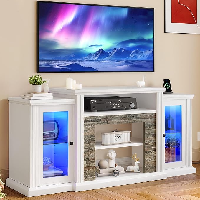 YITAHOME Modern TV Stand for 65 Inch TV, LED Entertainment Center - Image 6
