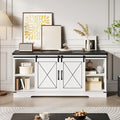 GAOMON Farmhouse 59" TV Stand Up to 65 Inches, Mid Century Modern TV by GAOMON