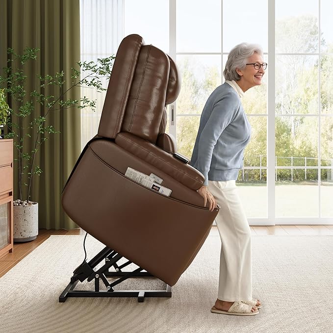 IDEALHOUSE Electric Power Lift Recliner Chair Sofa, Power Lift Chairs - Image 3