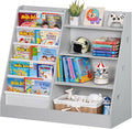 Lerliuo 4 Tier Kids Bookshelf and Storage Organizer, Five Layer Sling Children by Lerliuo