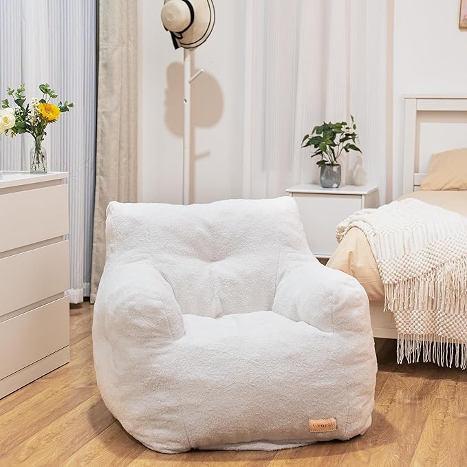 Bean Bag Chair with Filler, Bean Bag Sofa with Tufted Soft Stuffed Filling - Image 9
