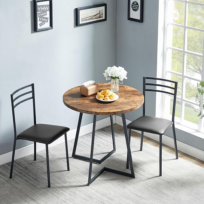 VECELO Round Dining Room Table - Image 3