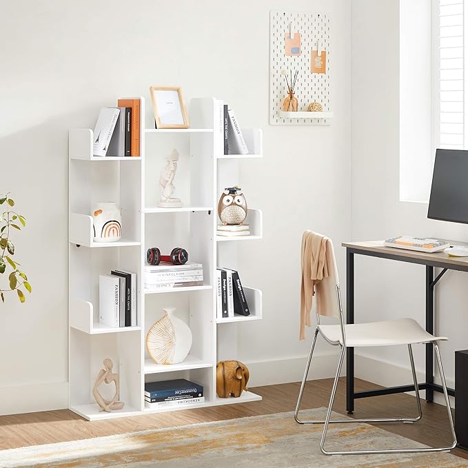 VASAGLE Bookshelf, Tree-Shaped Bookcase - Image 2