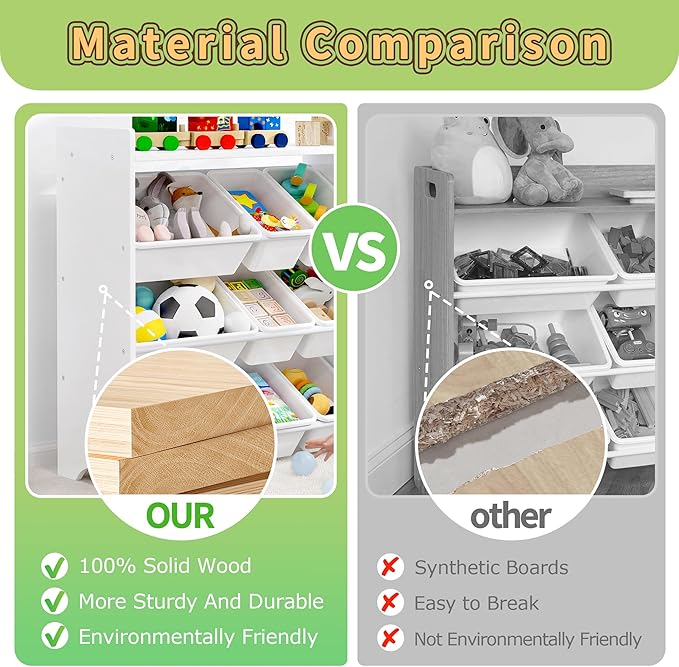 MallBest 4-Tier Kids' Toy Storage Organizer Shelf - Image 3