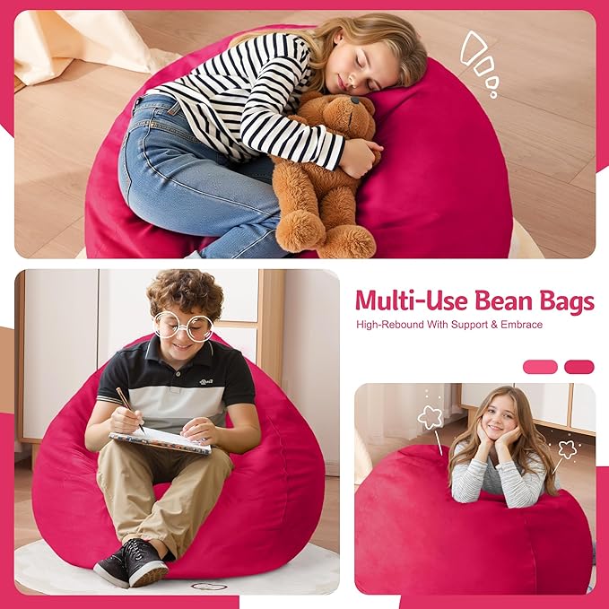 Homguava 2FT Bean Bag Chair: 2' Bean Bags - Image 3