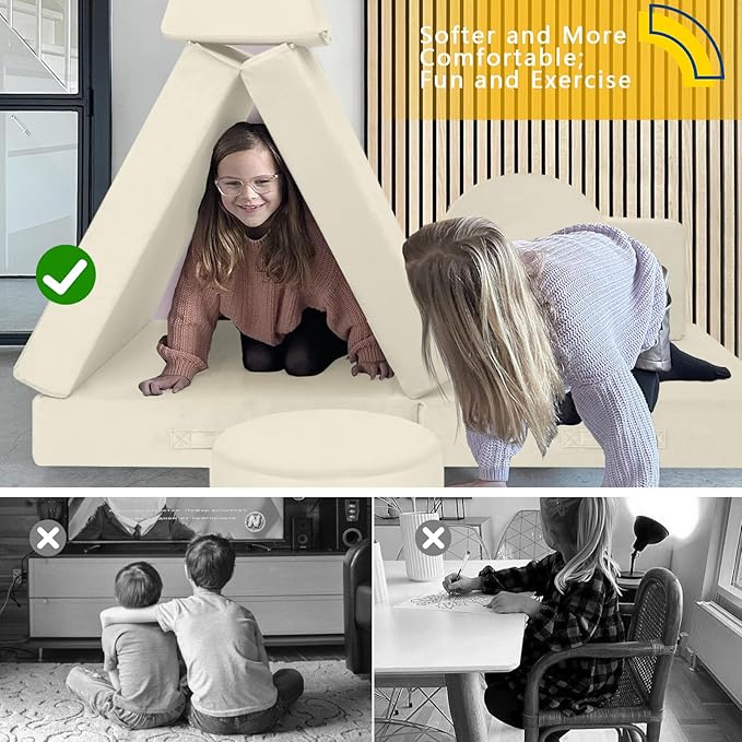 MeMoreCool Modular Kids Play Couch - Image 7