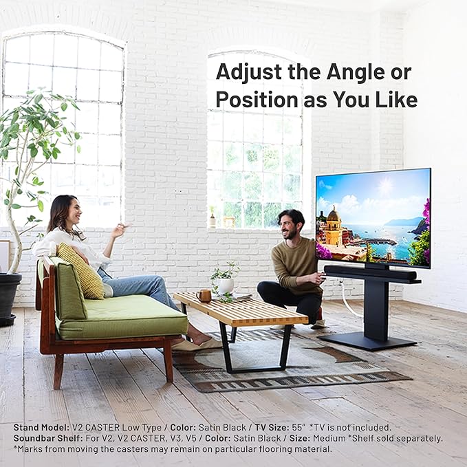 WALL V2 Caster Low Type | Minimalist Rolling TV Stand - Image 3