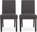 Christopher Knight Home Kuna Contemporary Upholstered Dining Chair, Charcoal + by ChristopherKnightHome