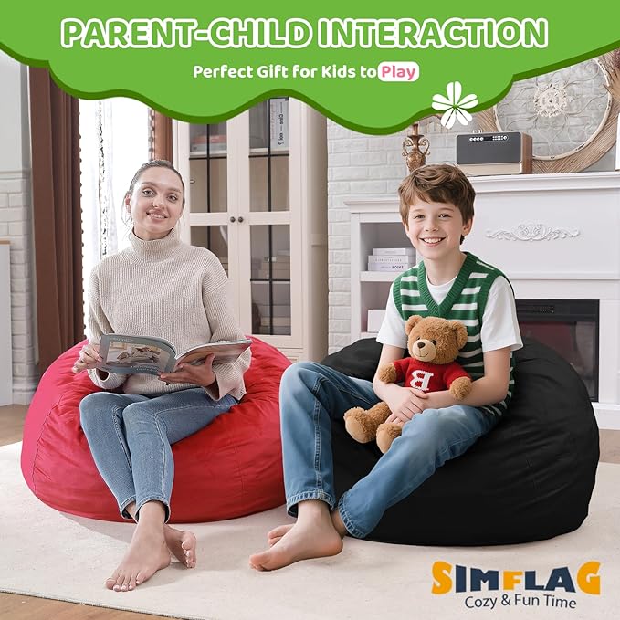 2FT Bean Bag Chair, Comfy Bean Bag Chairs - Image 6