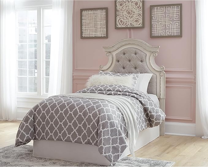 Signature Design by Ashley Realyn Upholstered Tufted Cottage Headboard ONLY - Image 2