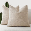 Foindtower Set of 2, Decorative Textured Boucle Throw Pillow Covers Accent by Foindtower
