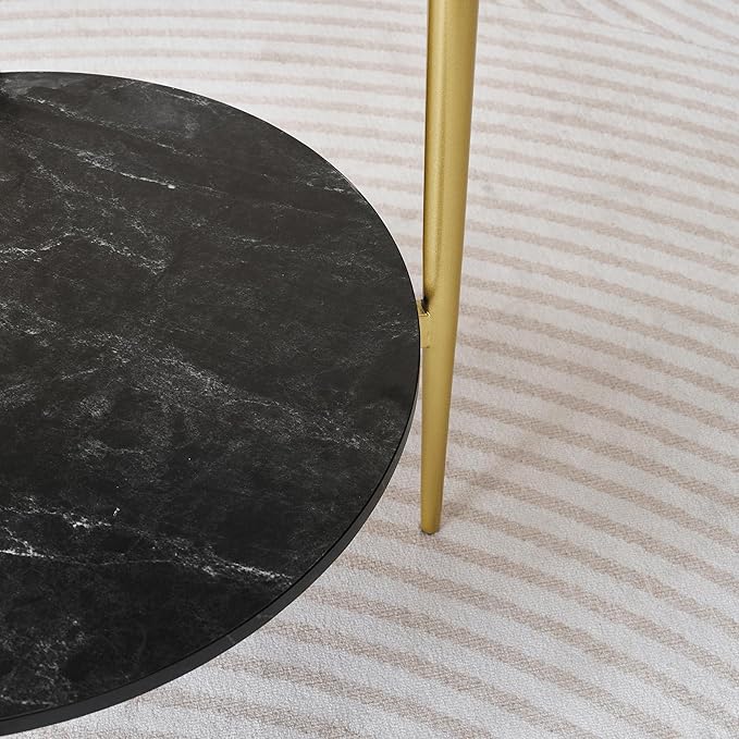 Round Glass End Table, Mid-Century Modern Design Sofa Table - Image 7