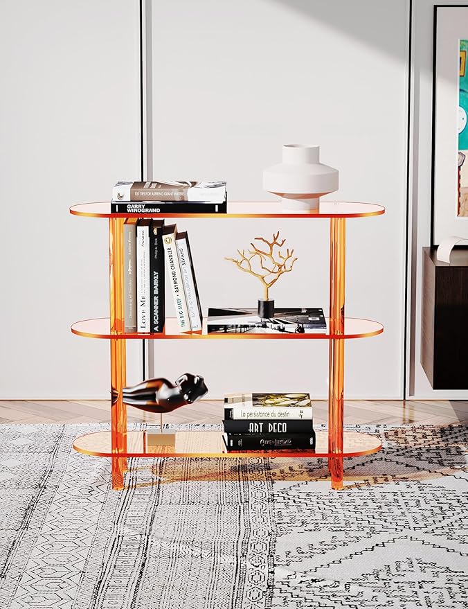 Clear Bookshelf, Acrylic Bookcase - Image 7