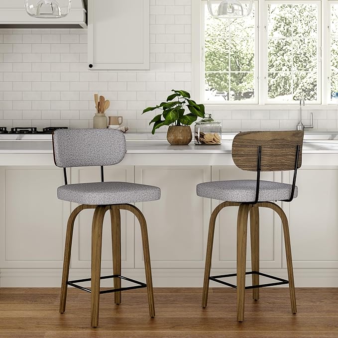 Swivel Counter Height Bar Stools by Unknown