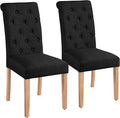 Yaheetech Dining Chairs Set of 2 Fabric Upholstered Dining Room Chairs by Yaheetech