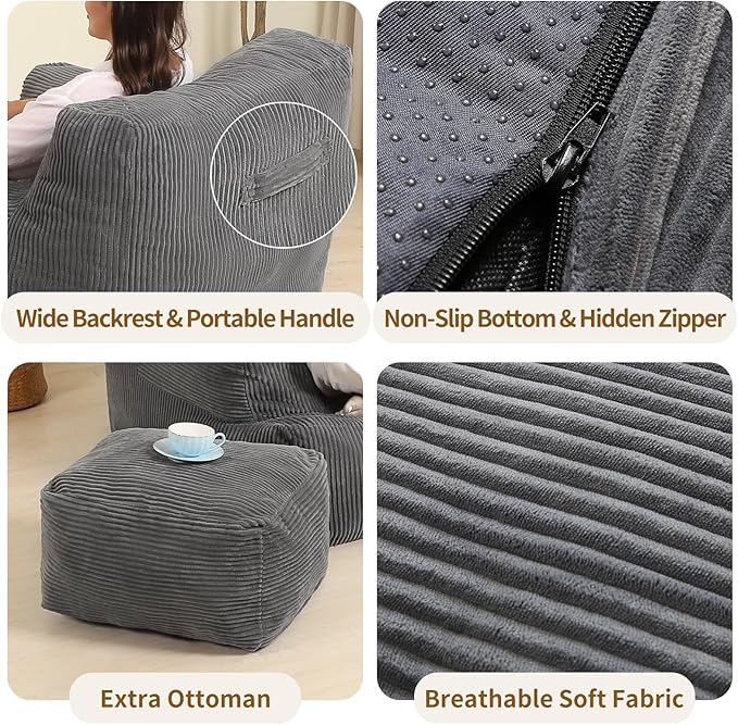 Comfy Gaint Bean Bag Chair - Image 4