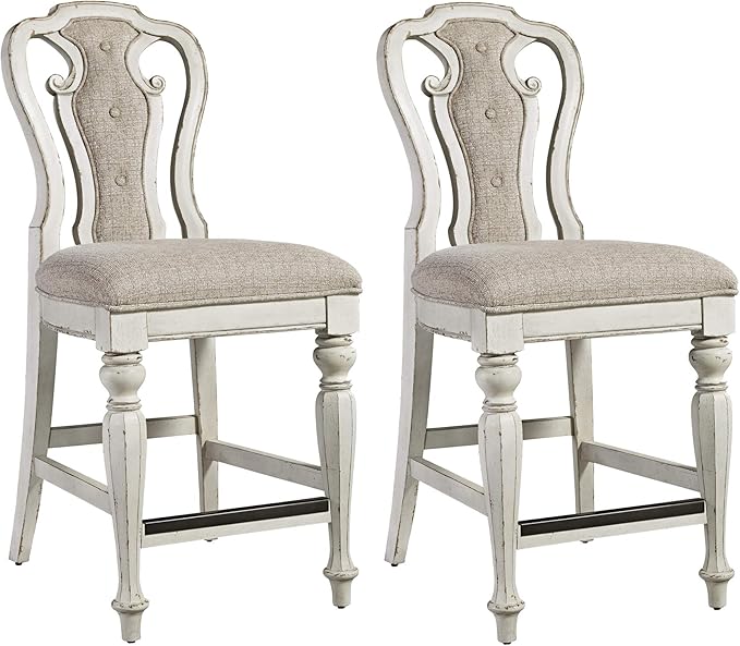 LIBERTY FURNITURE INDUSTRIES, INC. Magnolia Manor Counter Height Chair-Set of 2 by LibertyFurniture