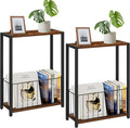 Narrow Side Tables Set of 2 by Homleke