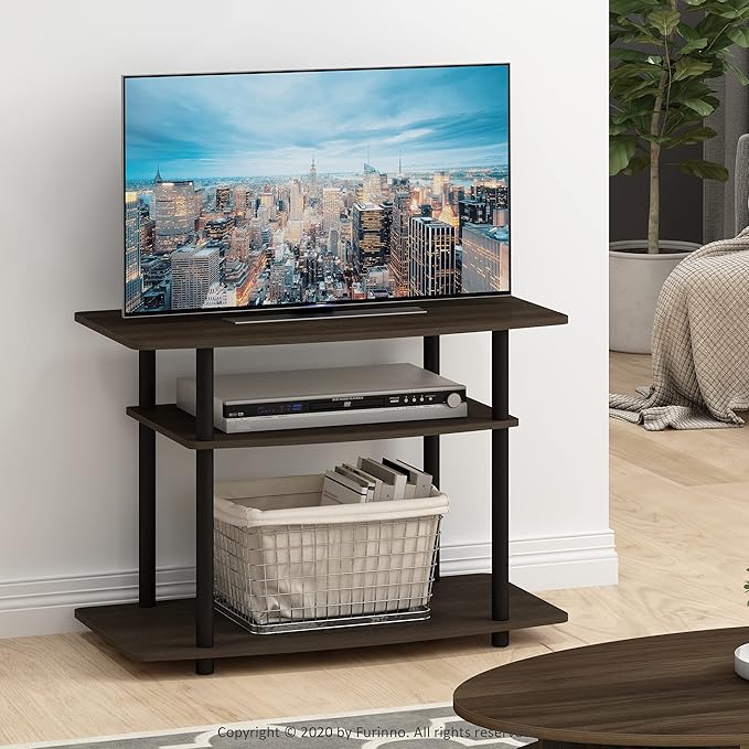 Furinno Turn-N-Tube No Tools 3-Tier Entertainment Center TV Stand - Image 2