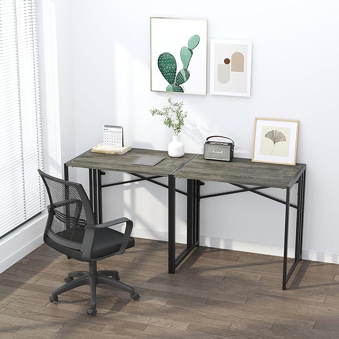 32 inch Small Folding Desk, Writing Gaming Computer Camping Desk - Image 6