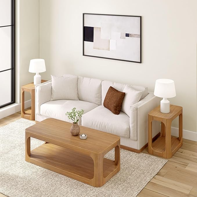 Plank+Beam Forma Coffee Table, 54 Inch Modern Coffee Table - Image 9