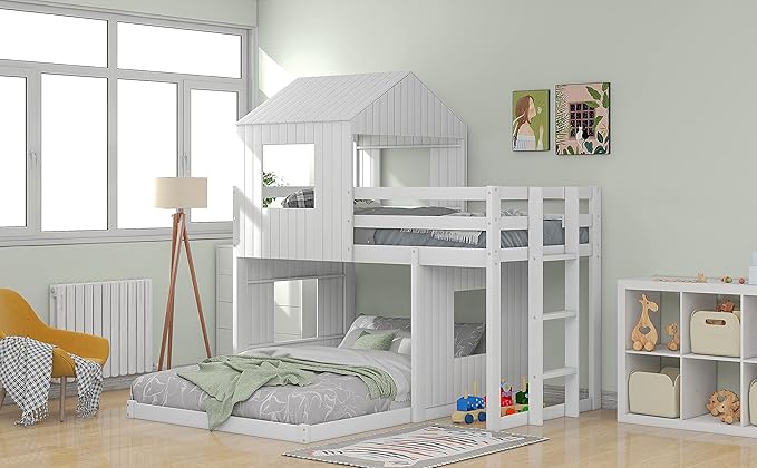 Ball & Cast Twin Over Full Playhouse Bunk Bed - Image 6