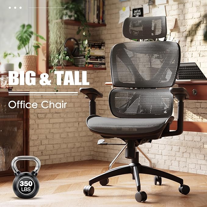 GABRYLLY Ergonomic Office Chair, Big and Tall Mesh Chair - Image 8