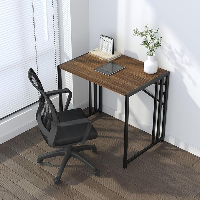 Folding Computer Desk 32 inch Writing Gaming Computer Camping Table, No - Image 2