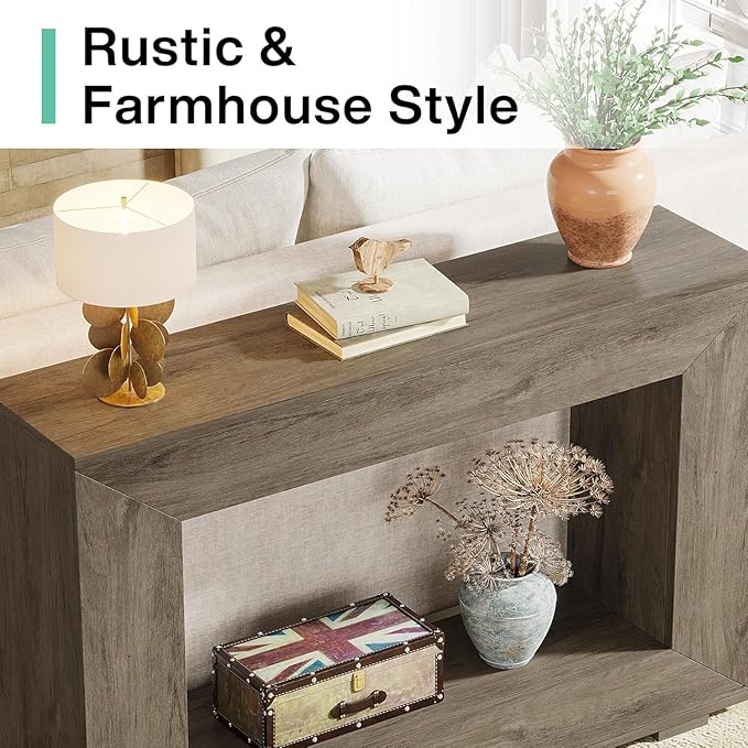 Tribesigns Farmhouse Console Table, 47 Inches Entryway Console Table - Image 7