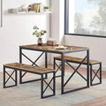 VECELO Kitchen Table with 2 Benches by VECELO