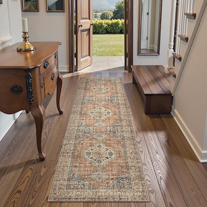 Lahome Oriental Washable Runner Rug Non Slip, 2x7 Rug Runners - Image 4